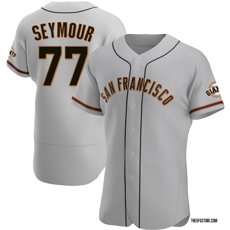 Gray Authentic Carson Seymour Men's San Francisco Giants Road Jersey