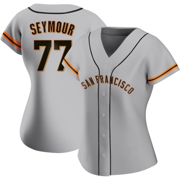 Gray Authentic Carson Seymour Women's San Francisco Giants Road Jersey