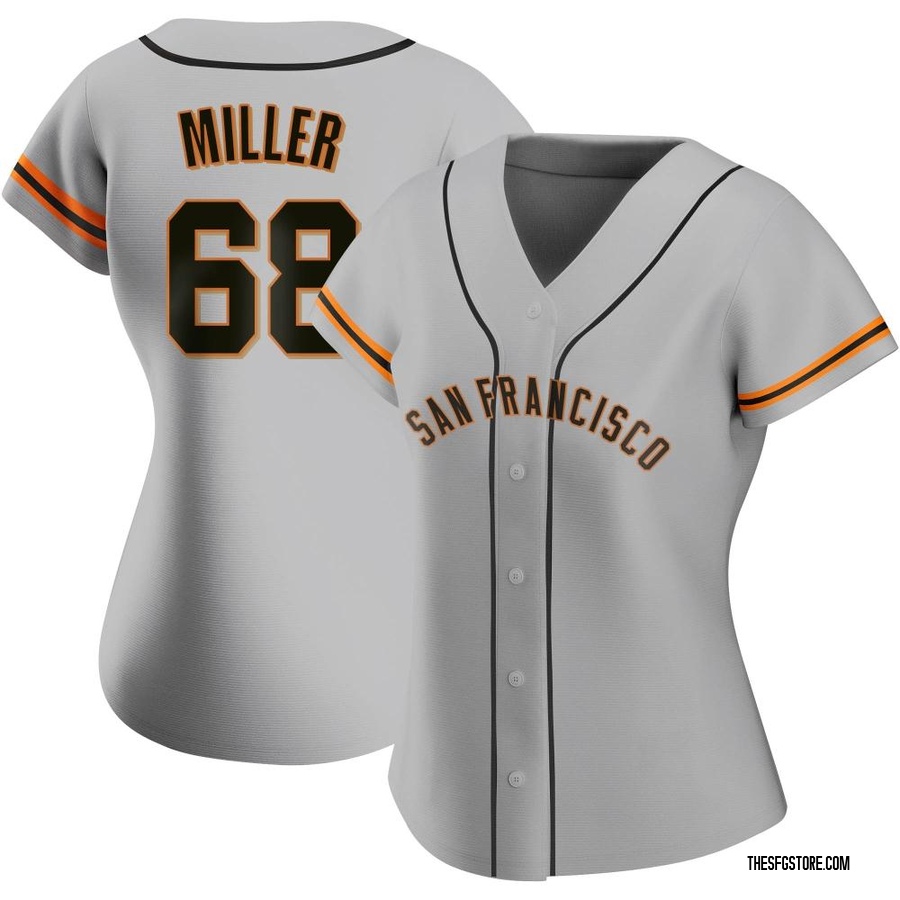 Gray Authentic Erik Miller Women's San Francisco Giants Road Jersey
