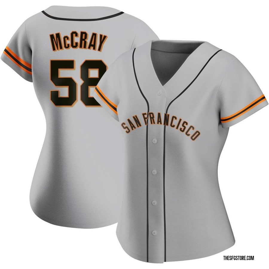 Gray Authentic Grant McCray Women's San Francisco Giants Road Jersey