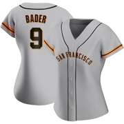 Gray Authentic Harrison Bader Women's San Francisco Giants Road Jersey