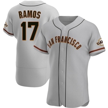 Gray Authentic Heliot Ramos Men's San Francisco Giants Road Jersey