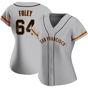 Gray Authentic Jason Foley Women's San Francisco Giants Road Jersey