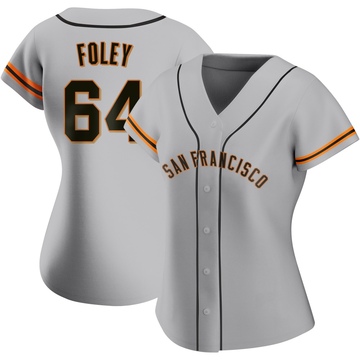 Gray Authentic Jason Foley Women's San Francisco Giants Road Jersey