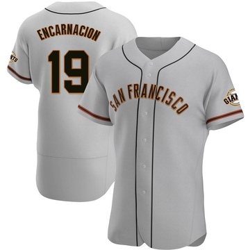 Gray Authentic Jerar Encarnacion Men's San Francisco Giants Road Jersey