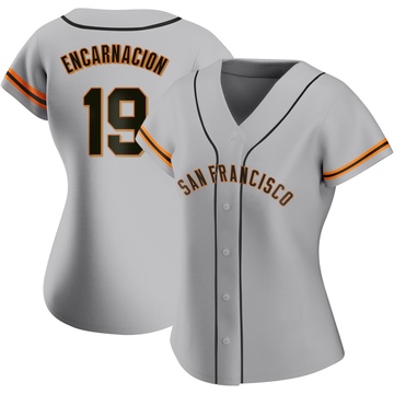 Gray Authentic Jerar Encarnacion Women's San Francisco Giants Road Jersey