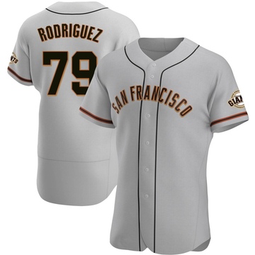 Gray Authentic Jesus Rodriguez Men's San Francisco Giants Road Jersey