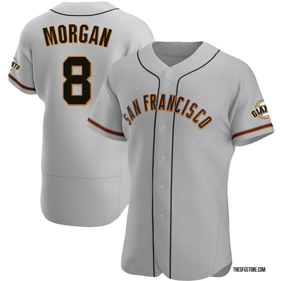 Gray Authentic Joe Morgan Men's San Francisco Giants Road Jersey