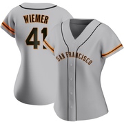 Gray Authentic Joey Wiemer Women's San Francisco Giants Road Jersey