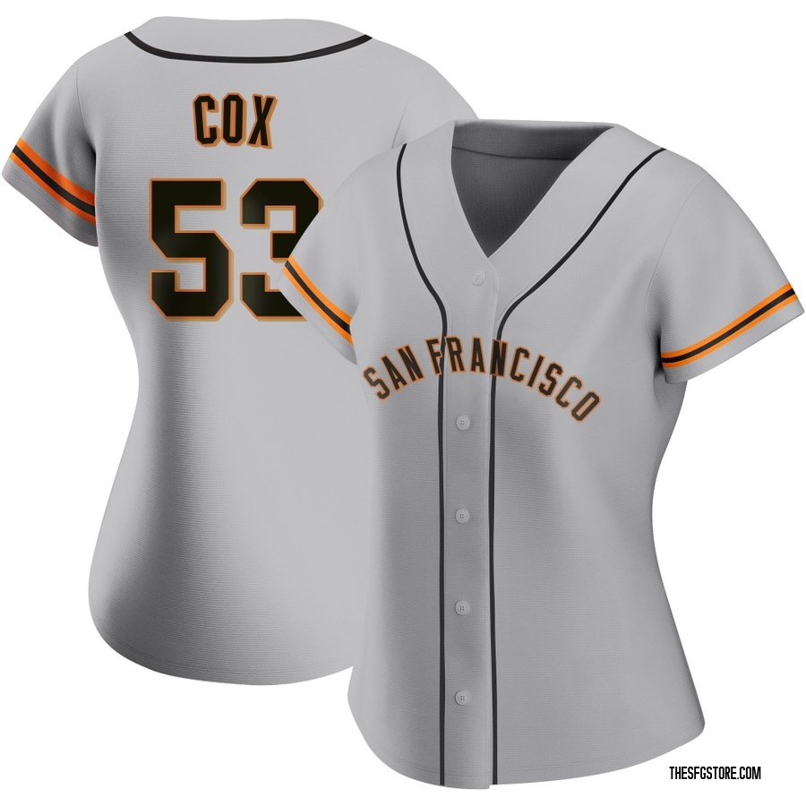 Gray Authentic Jonah Cox Women's San Francisco Giants Road Jersey