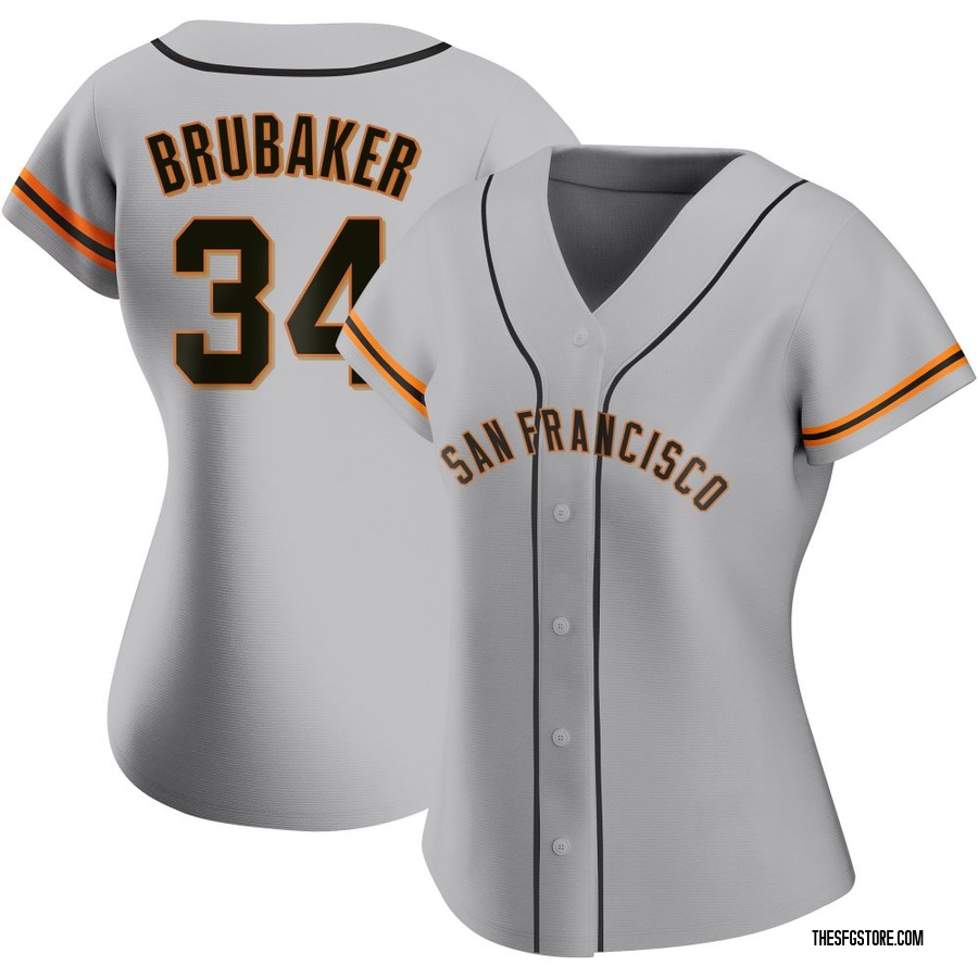 Gray Authentic JT Brubaker Women's San Francisco Giants Road Jersey