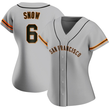 Gray Authentic J.t. Snow Women's San Francisco Giants Road Jersey