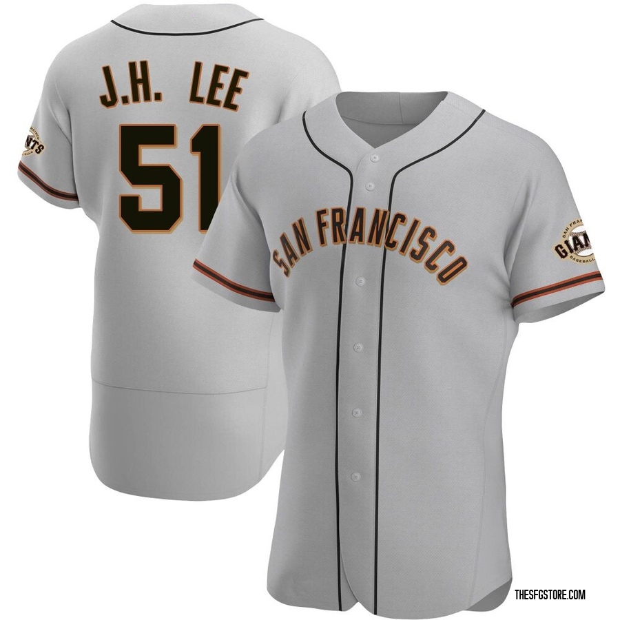 Gray Authentic Jung Hoo Lee Men's San Francisco Giants Road Jersey