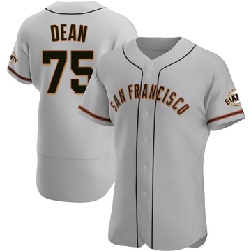 Gray Authentic Justin Dean Men's San Francisco Giants Road Jersey