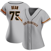 Gray Authentic Justin Dean Women's San Francisco Giants Road Jersey