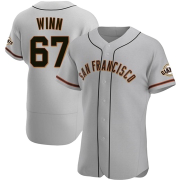 Gray Authentic Keaton Winn Men's San Francisco Giants Road Jersey