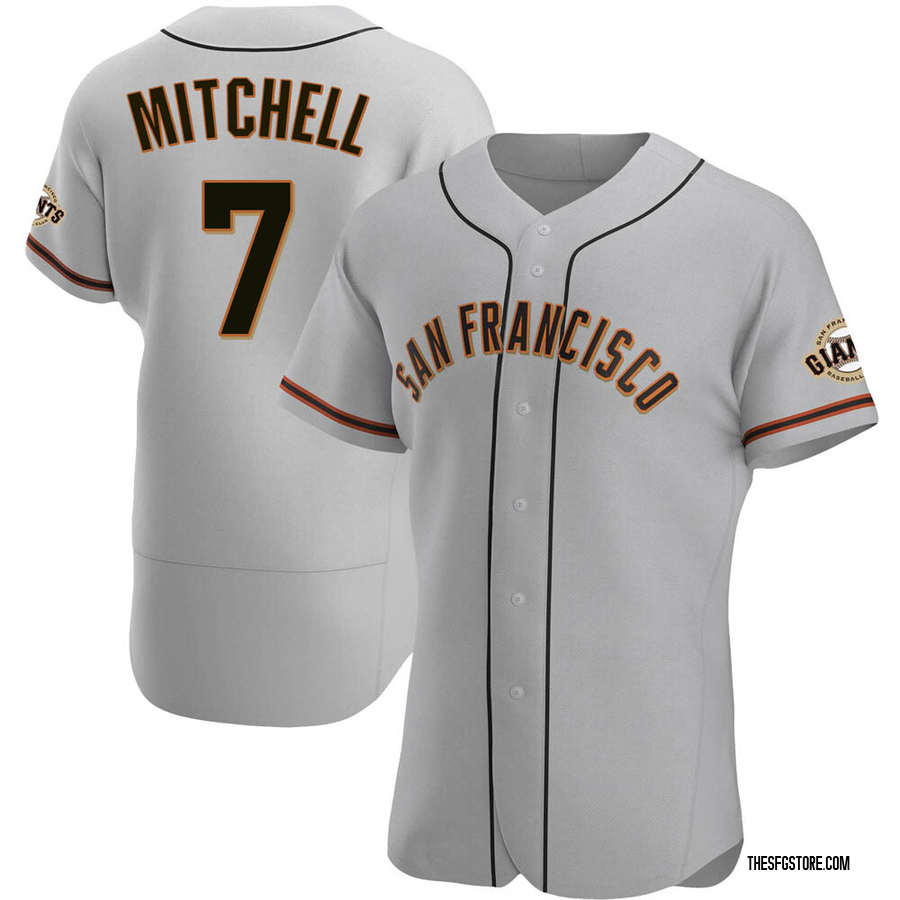 Gray Authentic Kevin Mitchell Men's San Francisco Giants Road Jersey