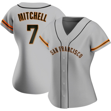 Gray Authentic Kevin Mitchell Women's San Francisco Giants Road Jersey