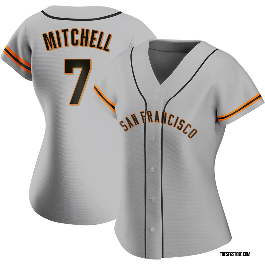 Gray Authentic Kevin Mitchell Women's San Francisco Giants Road Jersey