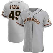 Gray Authentic Kevin Padlo Men's San Francisco Giants Road Jersey