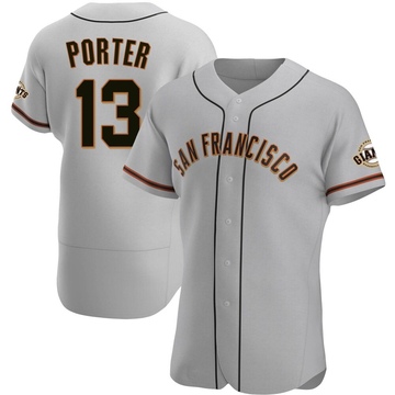 Gray Authentic Logan Porter Men's San Francisco Giants Road Jersey