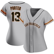 Gray Authentic Logan Porter Women's San Francisco Giants Road Jersey