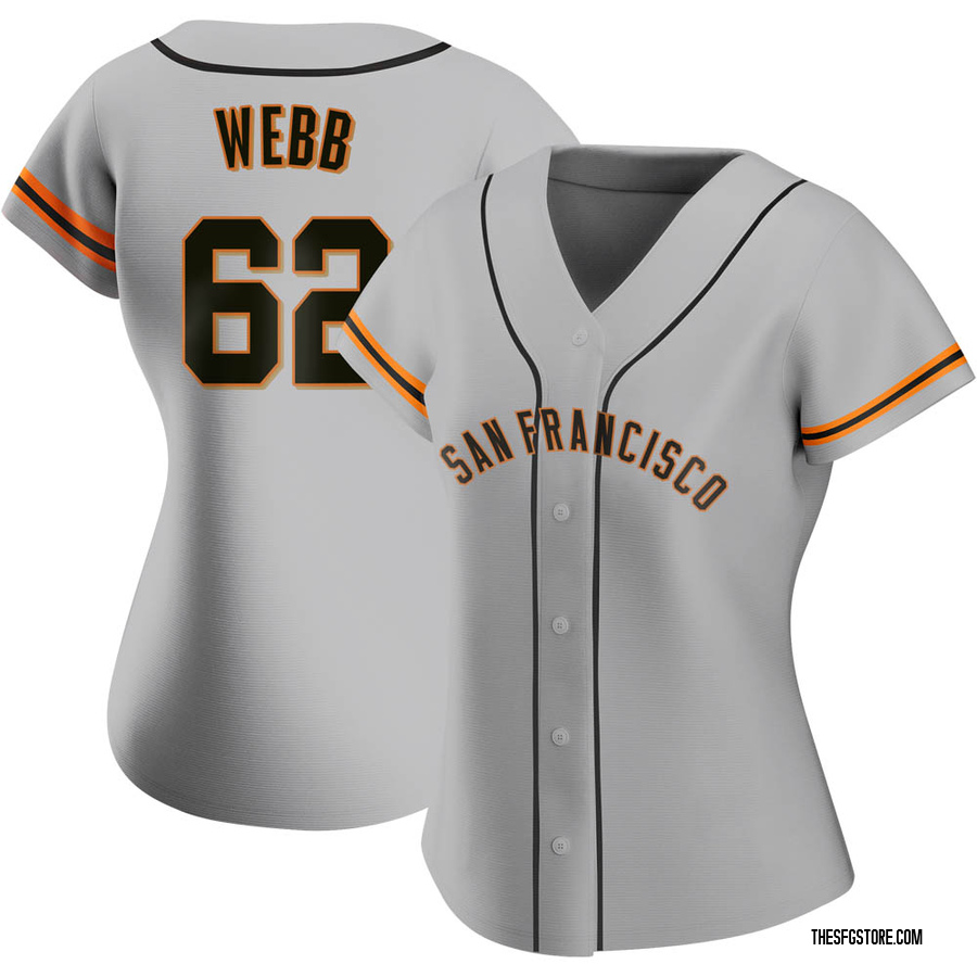 Gray Authentic Logan Webb Women's San Francisco Giants Road Jersey