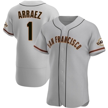 Gray Authentic Luis Arraez Men's San Francisco Giants Road Jersey