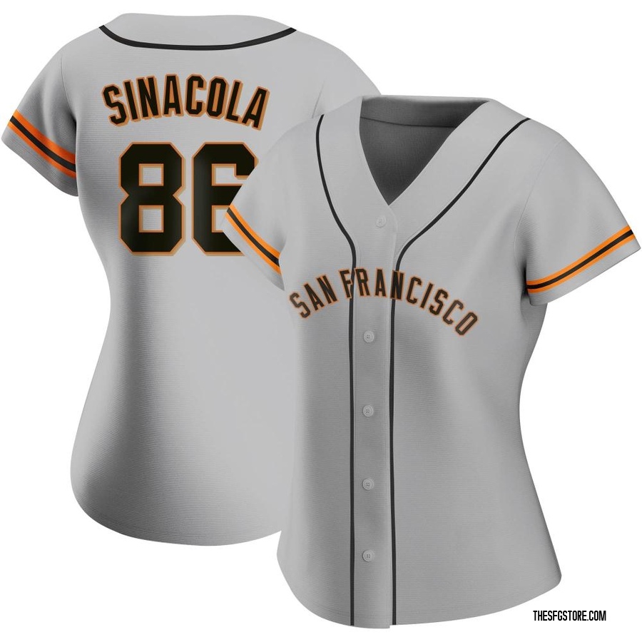 Gray Authentic Nicholas Sinacola Women's San Francisco Giants Road Jersey