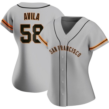 Gray Authentic Nick Avila Women's San Francisco Giants Road Jersey