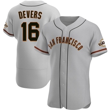 Gray Authentic Rafael Devers Men's San Francisco Giants Road Jersey