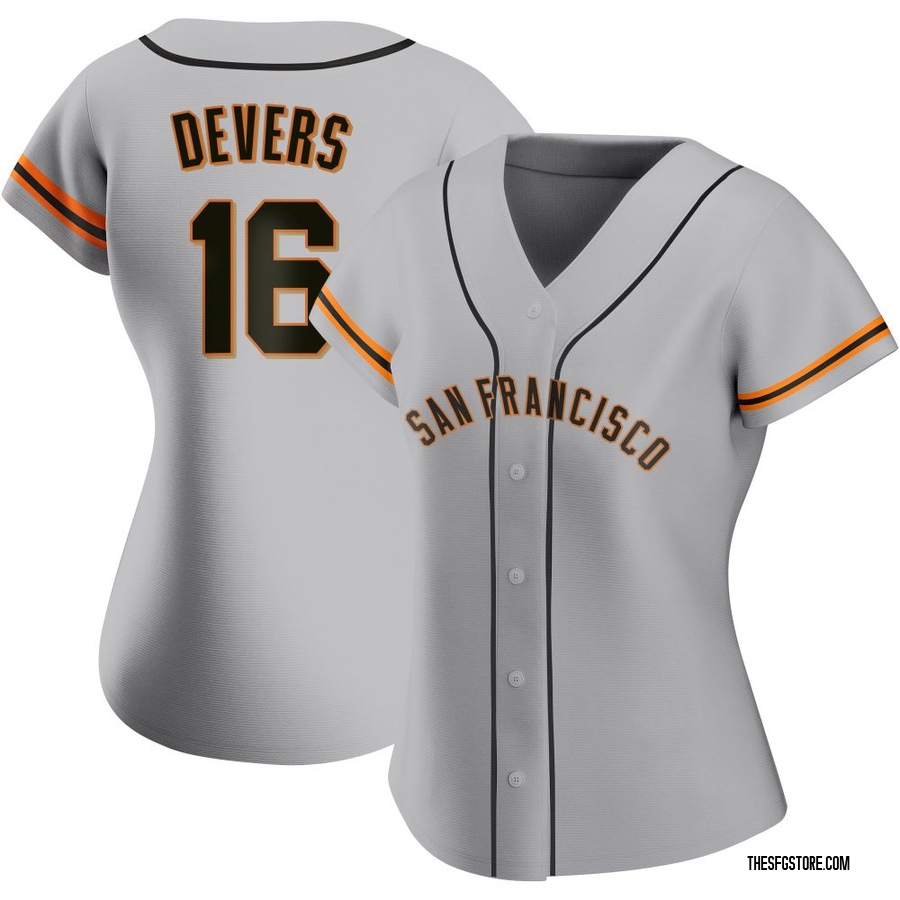 Gray Authentic Rafael Devers Women's San Francisco Giants Road Jersey