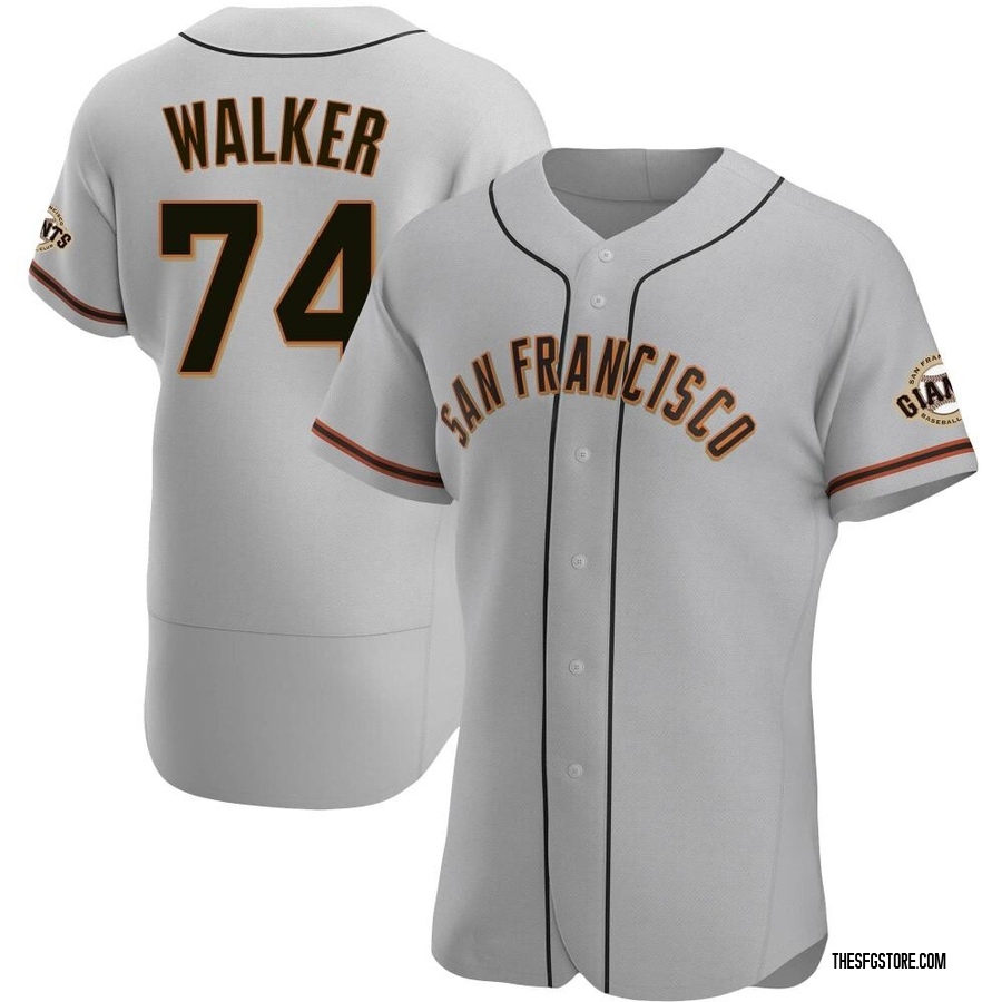 Gray Authentic Ryan Walker Men's San Francisco Giants Road Jersey