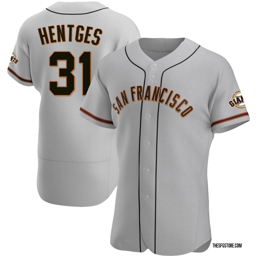 Gray Authentic Sam Hentges Men's San Francisco Giants Road Jersey