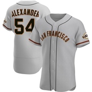 Gray Authentic Scott Alexander Men's San Francisco Giants Road Jersey