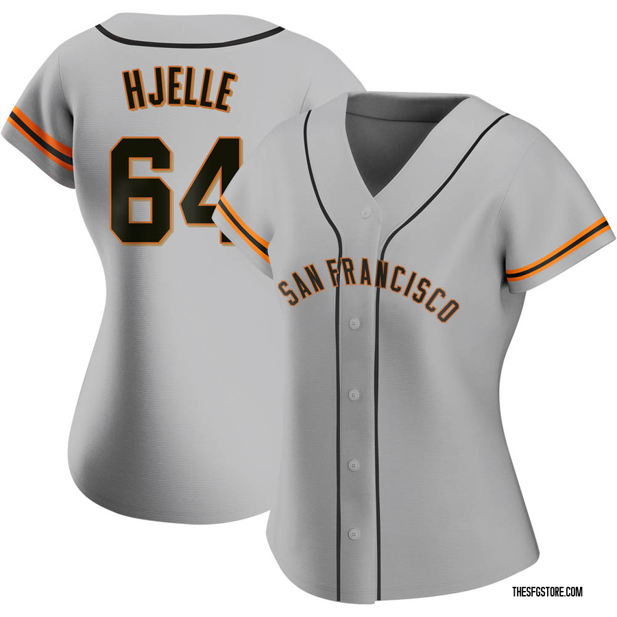 Gray Authentic Sean Hjelle Women's San Francisco Giants Road Jersey