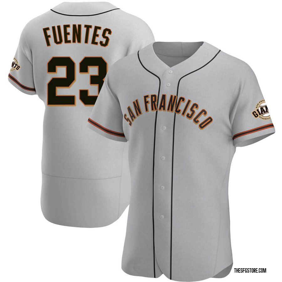 Gray Authentic Tito Fuentes Men's San Francisco Giants Road Jersey