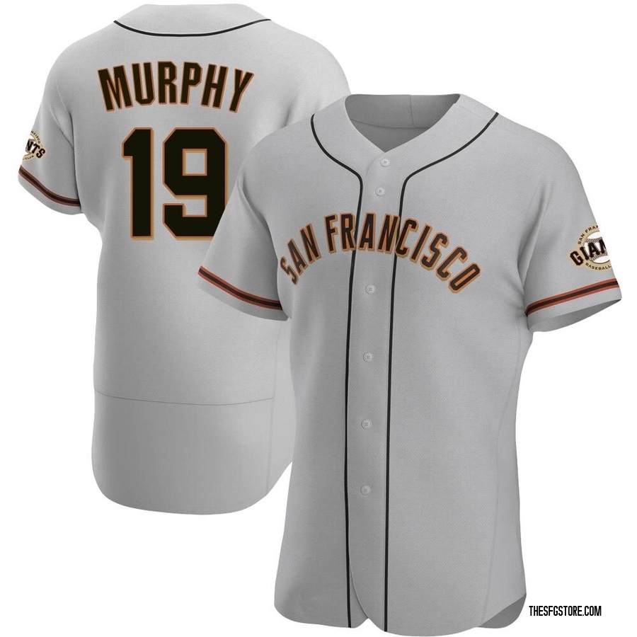 Gray Authentic Tom Murphy Men's San Francisco Giants Road Jersey