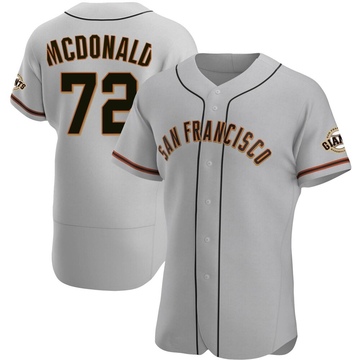Gray Authentic Trevor McDonald Men's San Francisco Giants Road Jersey