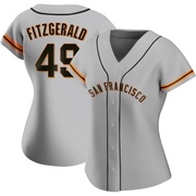 Gray Authentic Tyler Fitzgerald Women's San Francisco Giants Road Jersey