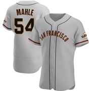Gray Authentic Tyler Mahle Men's San Francisco Giants Road Jersey