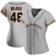 Gray Authentic Ubert Mejias Women's San Francisco Giants Road Jersey