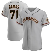 Gray Authentic Wilkin Ramos Men's San Francisco Giants Road Jersey