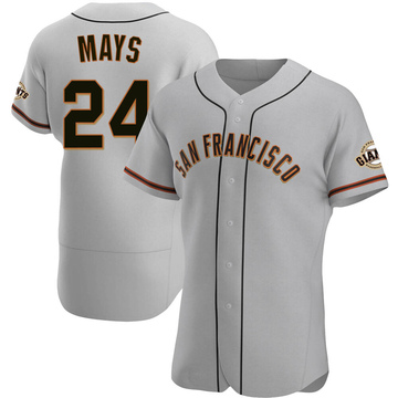 Gray Authentic Willie Mays Men's San Francisco Giants Road Jersey