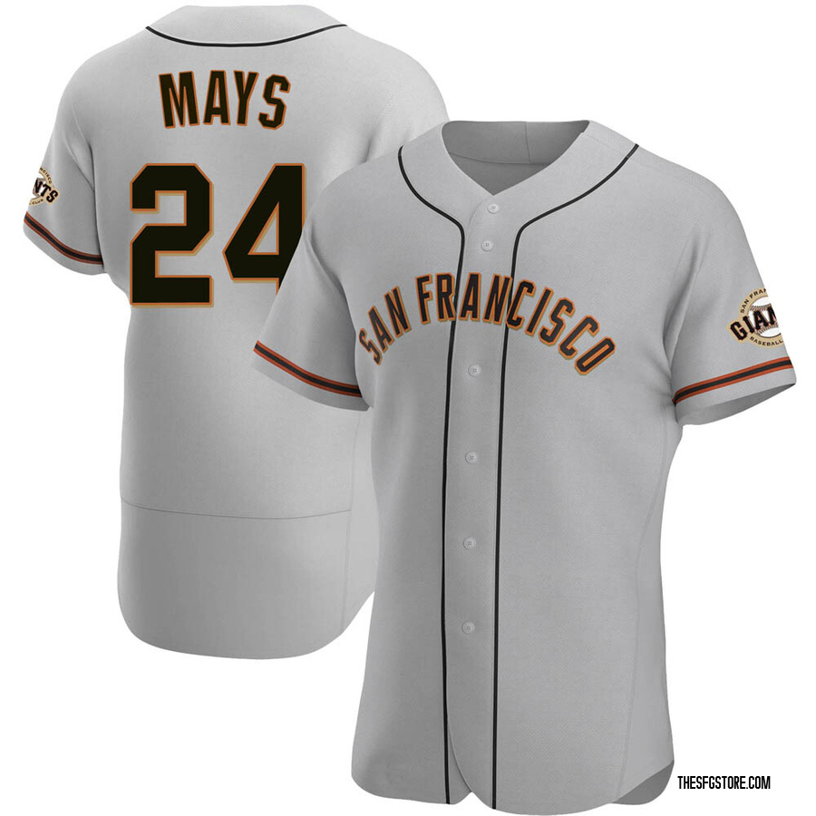 Gray Authentic Willie Mays Men's San Francisco Giants Road Jersey