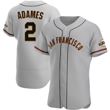 Gray Authentic Willy Adames Men's San Francisco Giants Road Jersey