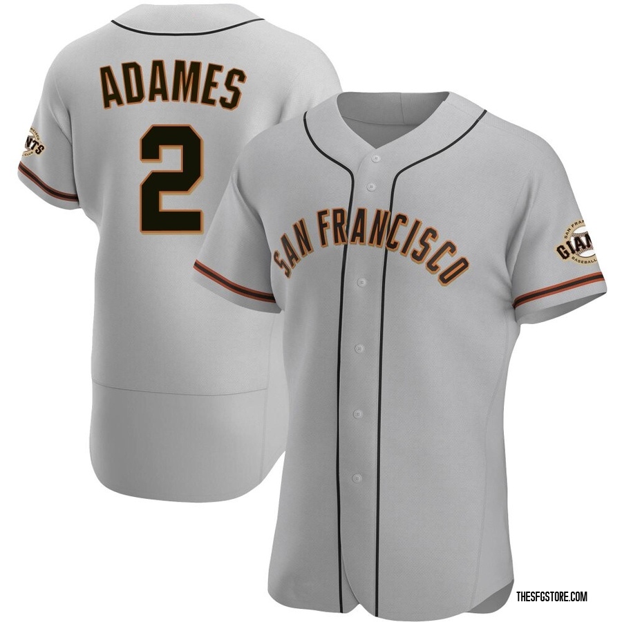 Gray Authentic Willy Adames Men's San Francisco Giants Road Jersey