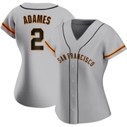 Gray Authentic Willy Adames Women's San Francisco Giants Road Jersey