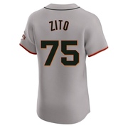 Gray Elite Barry Zito Men's San Francisco Giants Road Jersey
