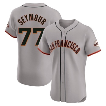 Gray Elite Carson Seymour Men's San Francisco Giants Road Jersey